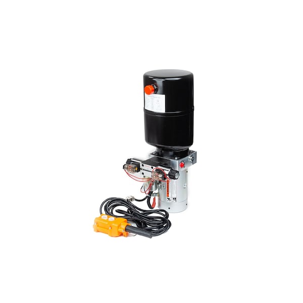 Maxim Hydraulic Power Unit 12V DC, Double Acting, 1.3 GPM, SAE 6 Ports, 2500 PSI, 6 Qt. Steel 253128 - main